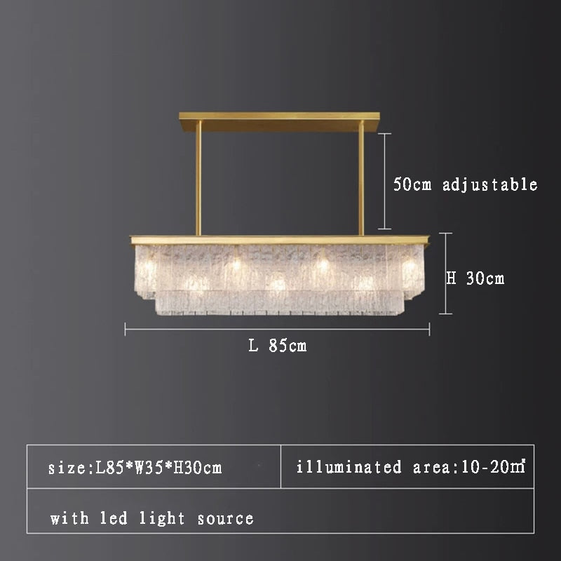 Privet Creative Glass Pendant Lamp