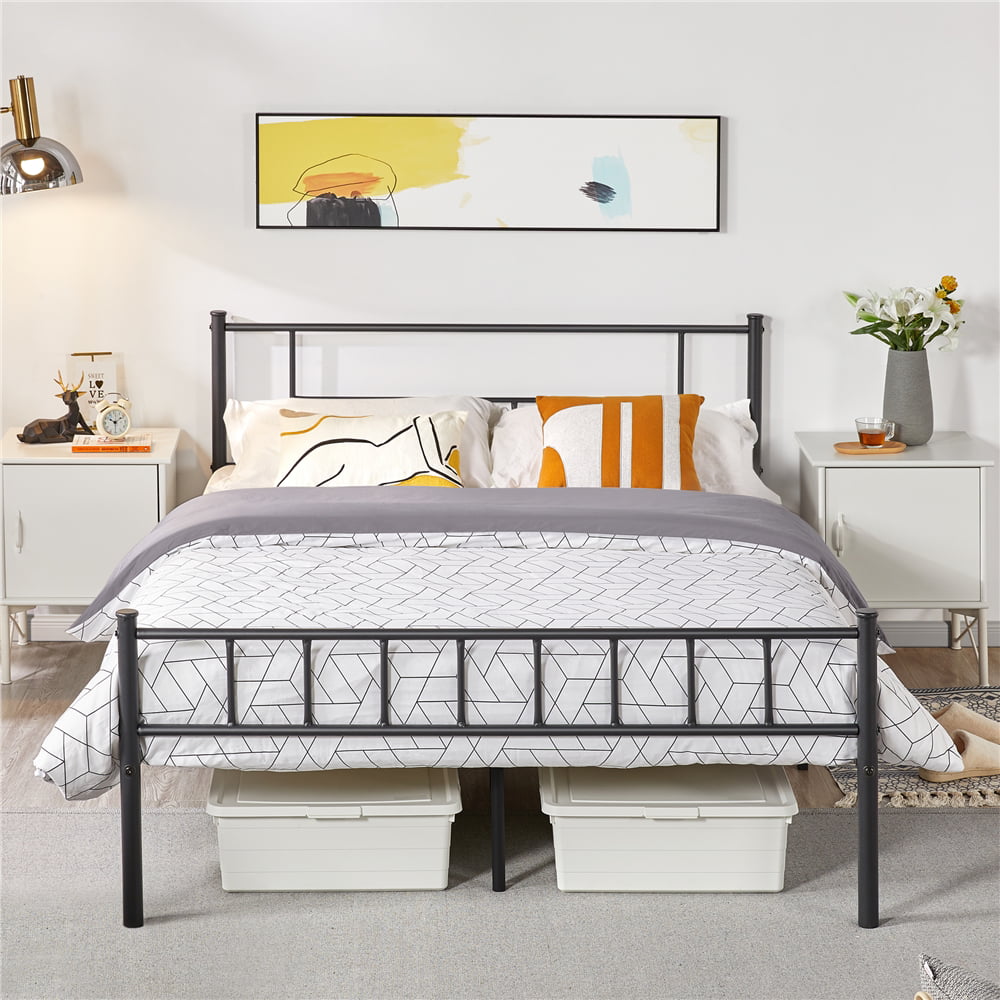 Birk - Queen Size Bed Frame Metal Bed Frame Queen Bed Frame with Storage