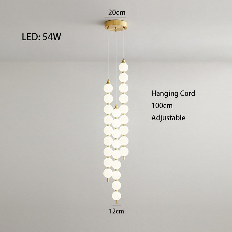 Mak Modern White Ball Pendant Light