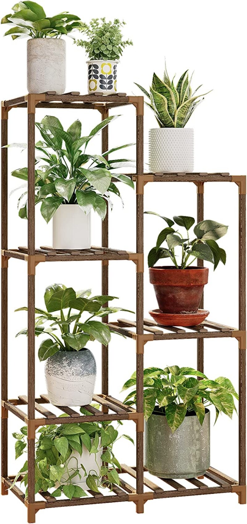 Halstein - Tall Plant Stand Tiered Plant Stand Plant Shelf Indoor & Outdoor Plant Shelf Flower Stand