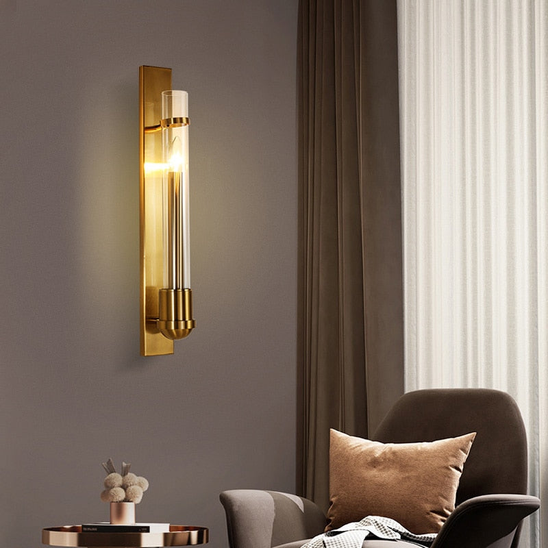 Win Modern Luxury Golden Wall Lamp