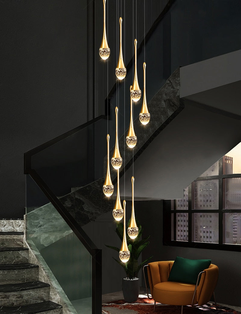 Ylk Water-Drop LED Chandelier