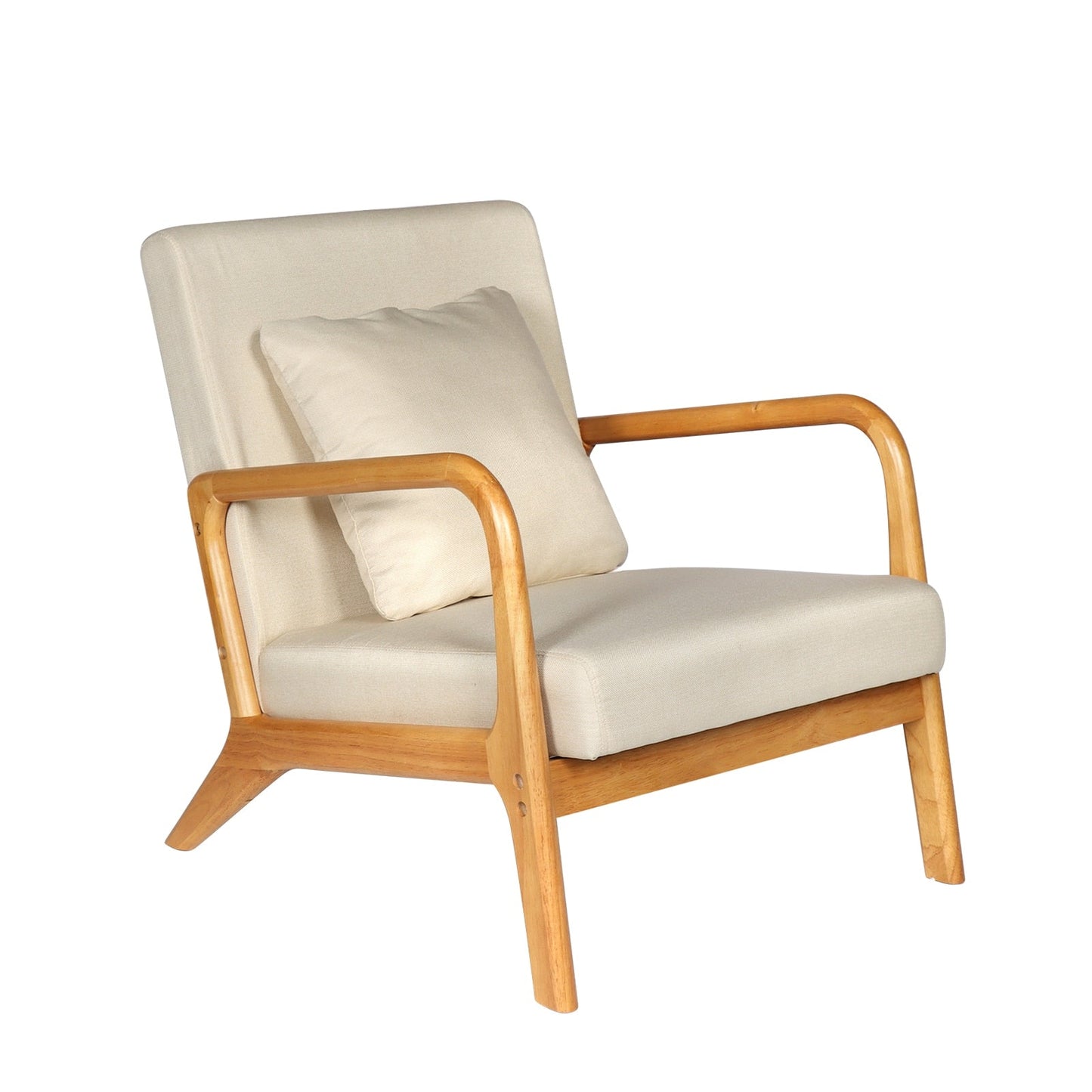 Maren - Living Room Accent Chairs Bedroom Chair Reading Armchair Indoor Wooden Chairs Reading Chair