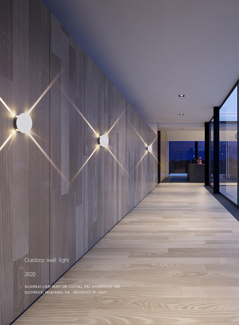 Won Outdoor Waterproof Crossing Sconces