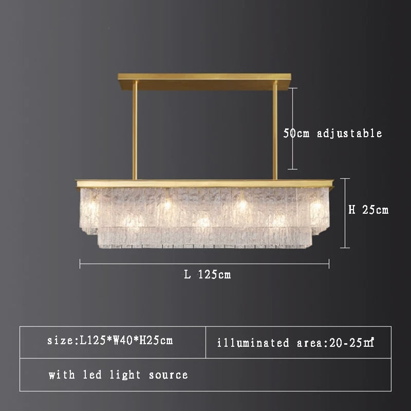 Privet Creative Glass Pendant Lamp