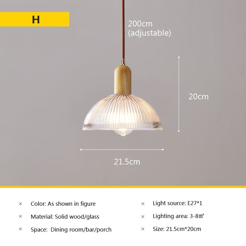 Wad Nordic Glass Pendant Lamp