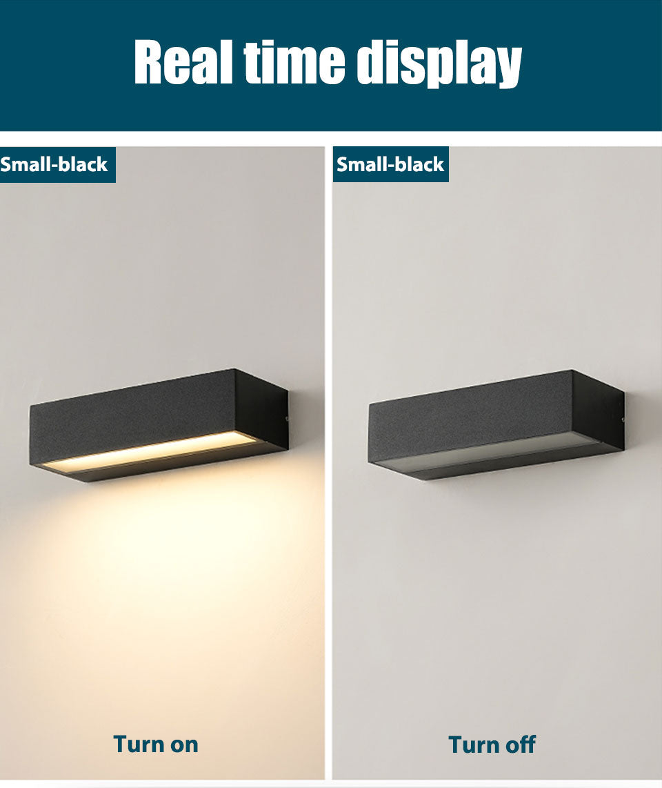 IIS LED Outdoor IP65 Waterproof Porch Wall Sconces Aluminum Exterior