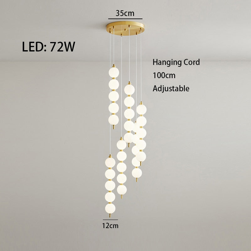 Mak Modern White Ball Pendant Light