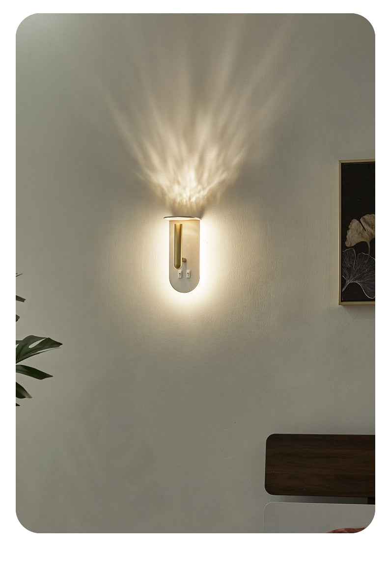 Win Nordic Flame Effect Wall Light