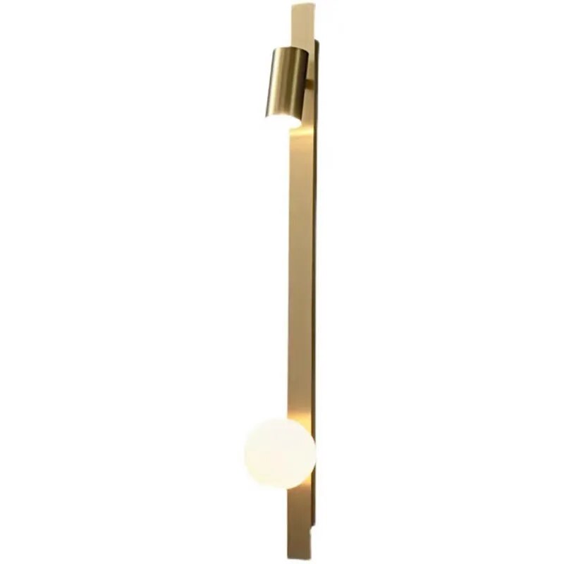 Trong minimalist Nordic style copper led wall lamp