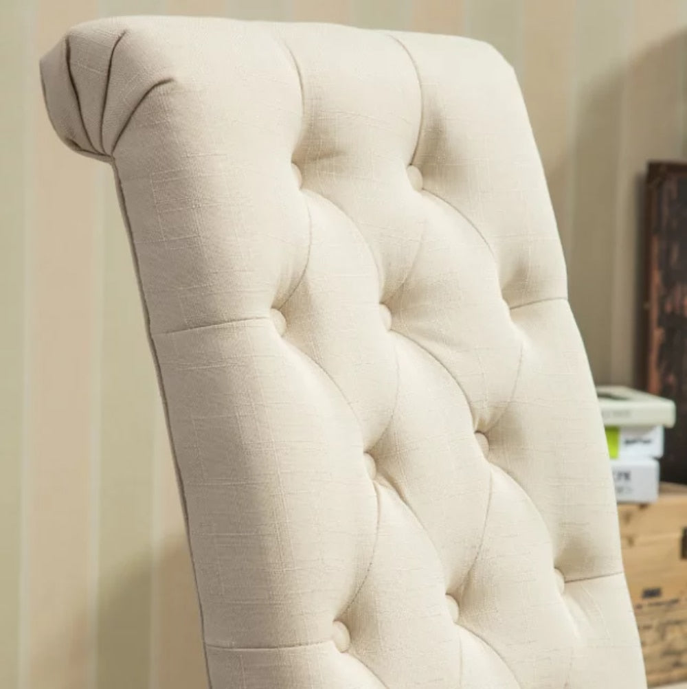 Soren - Nordic Mid-Century Dining Chair Set of 2 Tan Accent Chairs for Living Room