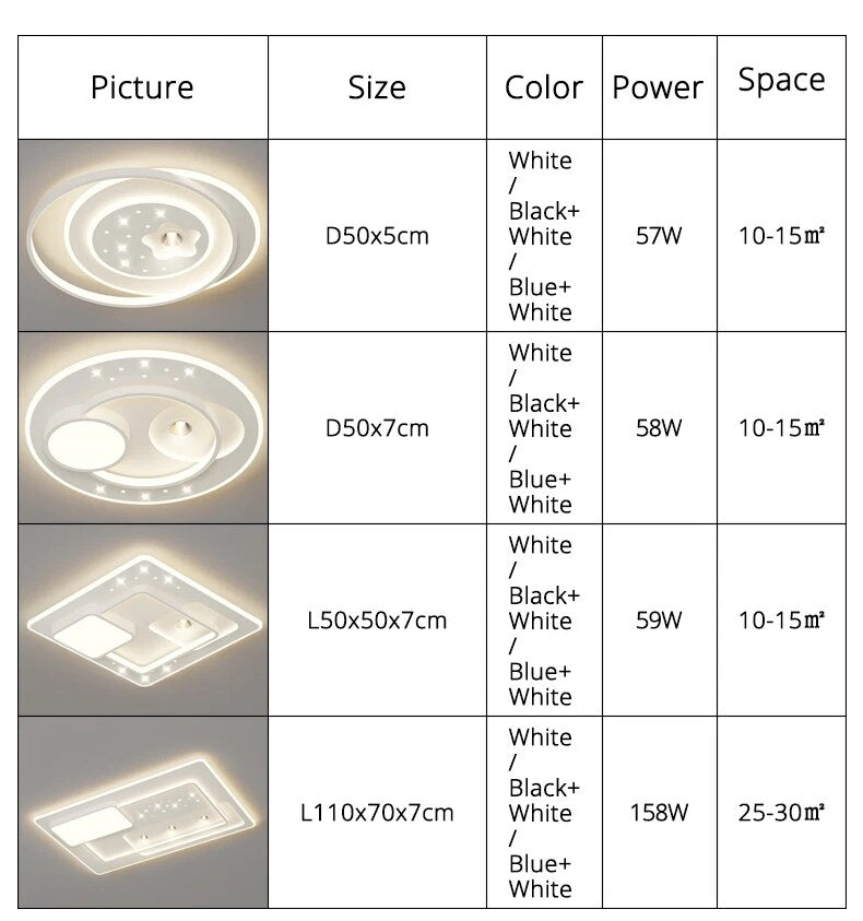 Qiyi Pajei Modern LED Chandelier