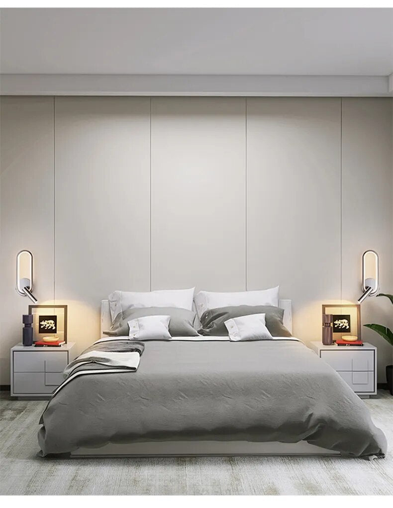 Touch Sensor Rotatable Spotlight Modern LED Wall Lights