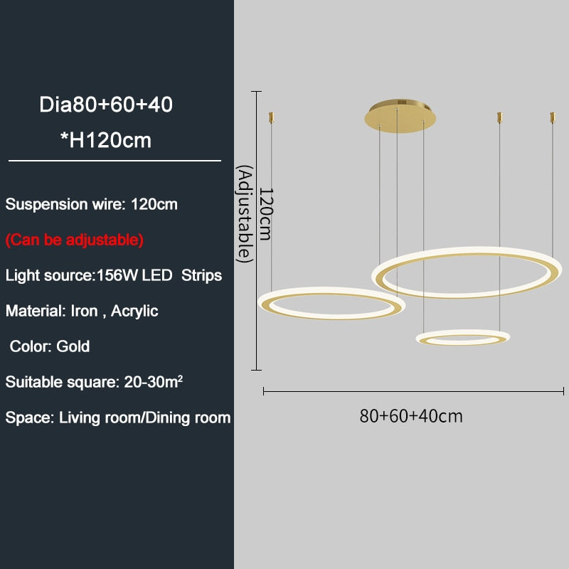Ylk Ring Design LED Chandelier