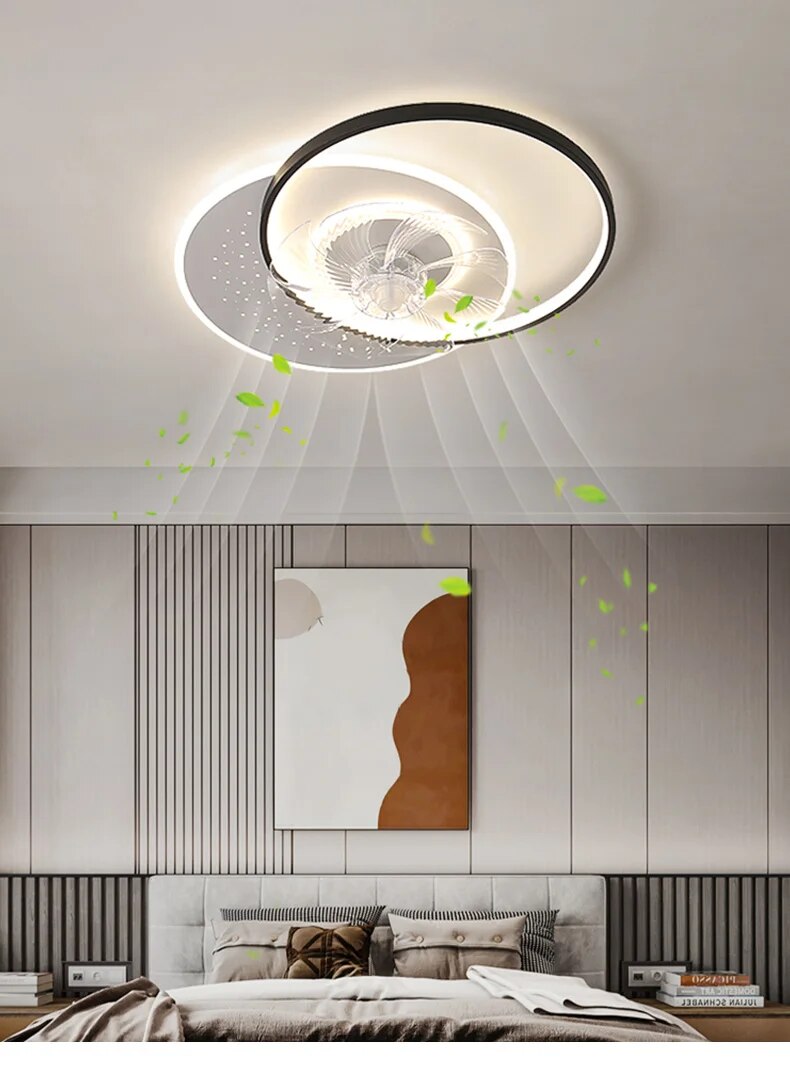 Qiyi Moratie Modern Ceiling Fan Lights