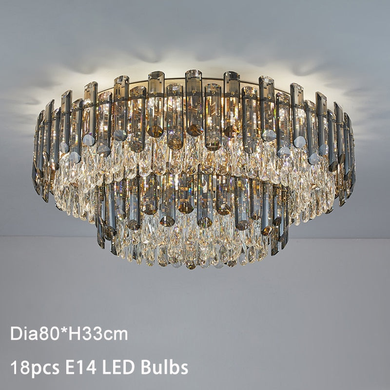 Ylk Luxury Crystal Ceiling Chandelier