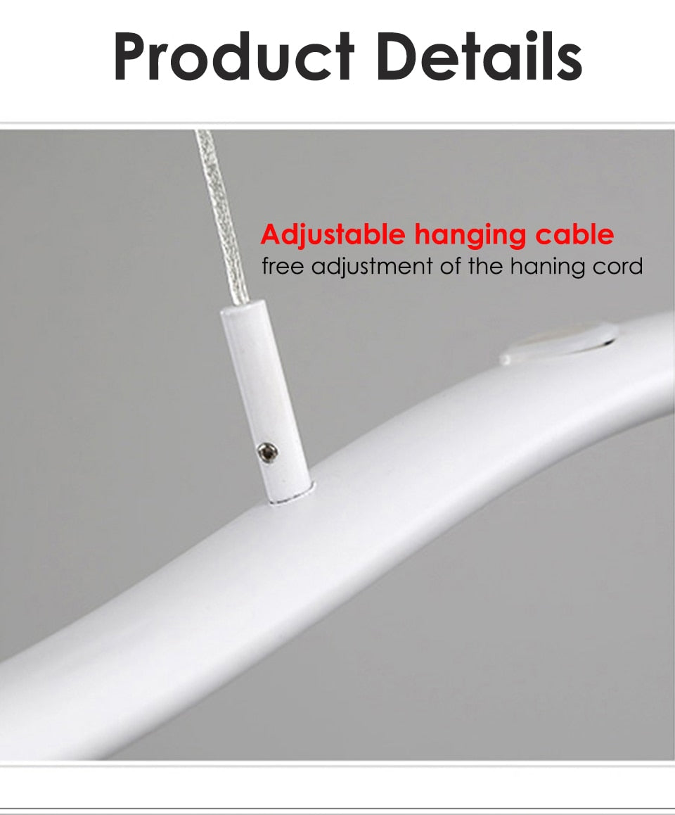 IIS Adjustable Haning Wave Chandelier Lighting