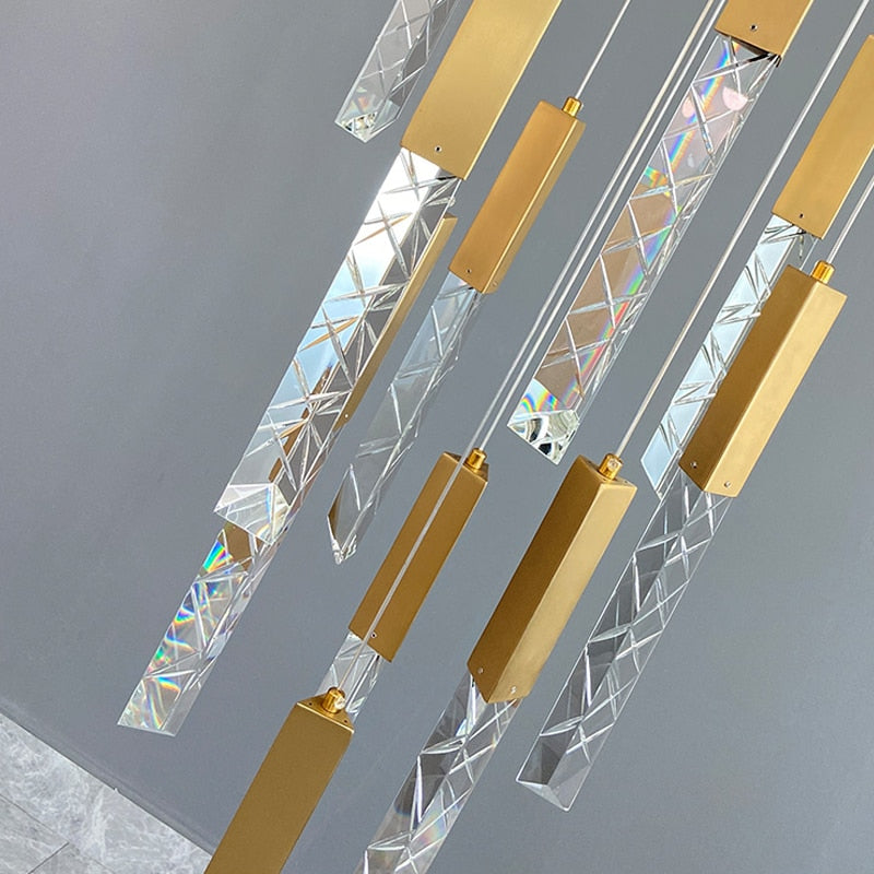 Ylk Averill Gold Chandelier Lamp