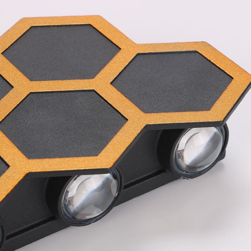 WIN LED Waterproof Hexagonal Outdoor IP65 Wall Light Up And Down Double-headed