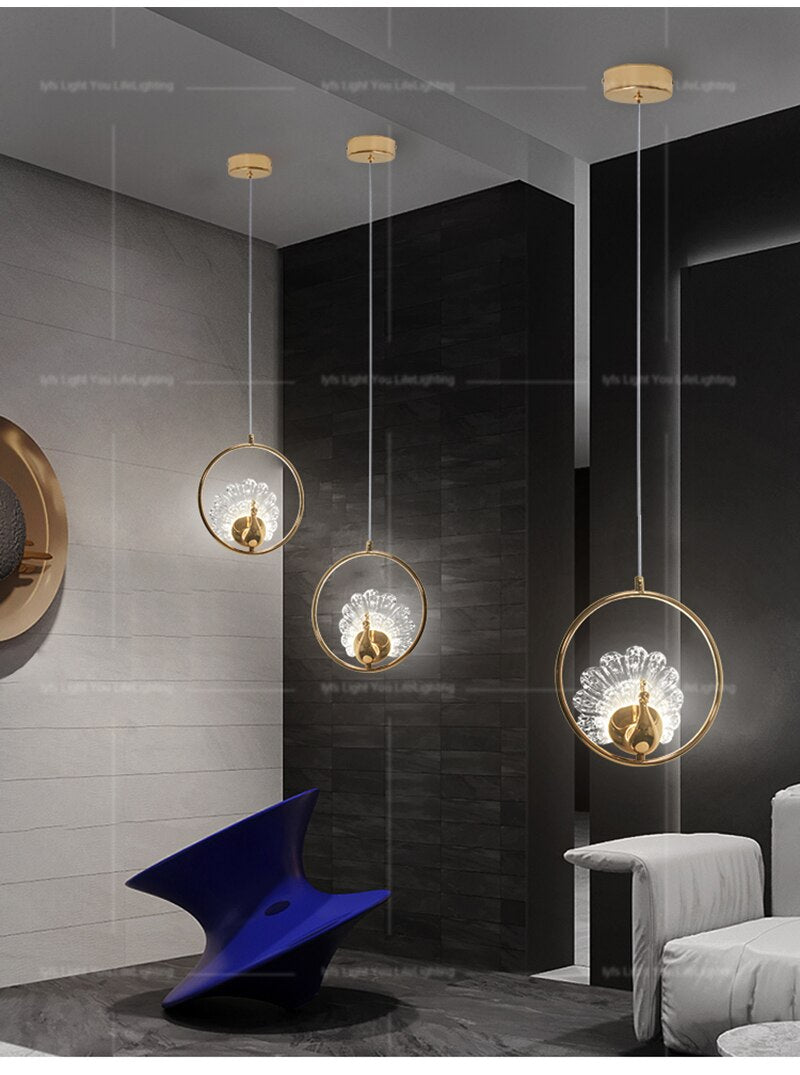 Lyf Peacock Lustre Pendant Light