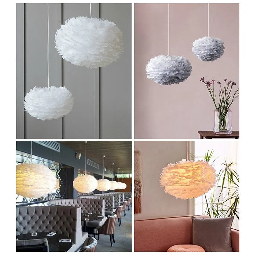 IIS Silki Feather Pendant Light Hanging Ceiling Light