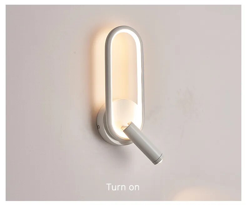 Touch Sensor Rotatable Spotlight Modern LED Wall Lights