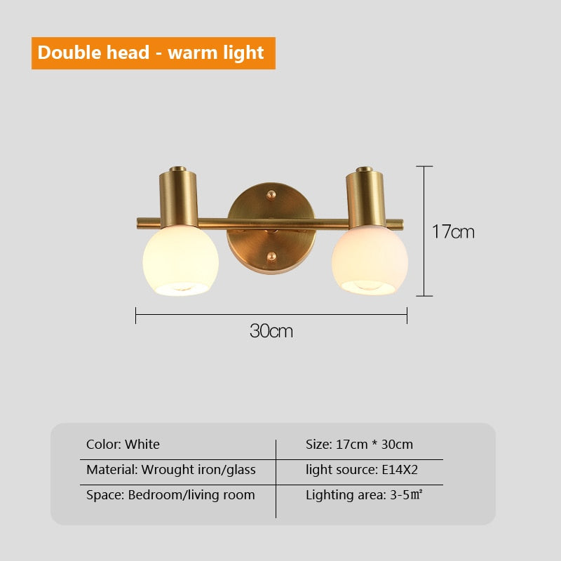 Wad Copper Industrial Wall Lamp