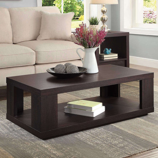 Frode - Wood Coffee Table with Storage Square Coffee Table with Storage