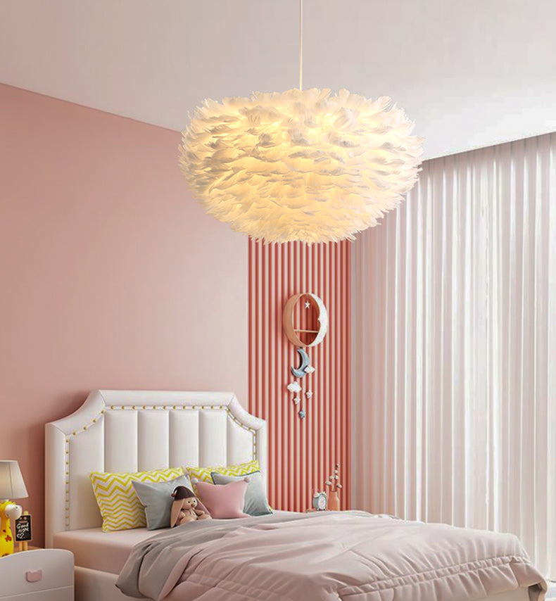 IIS Silki Feather Pendant Light Hanging Ceiling Light