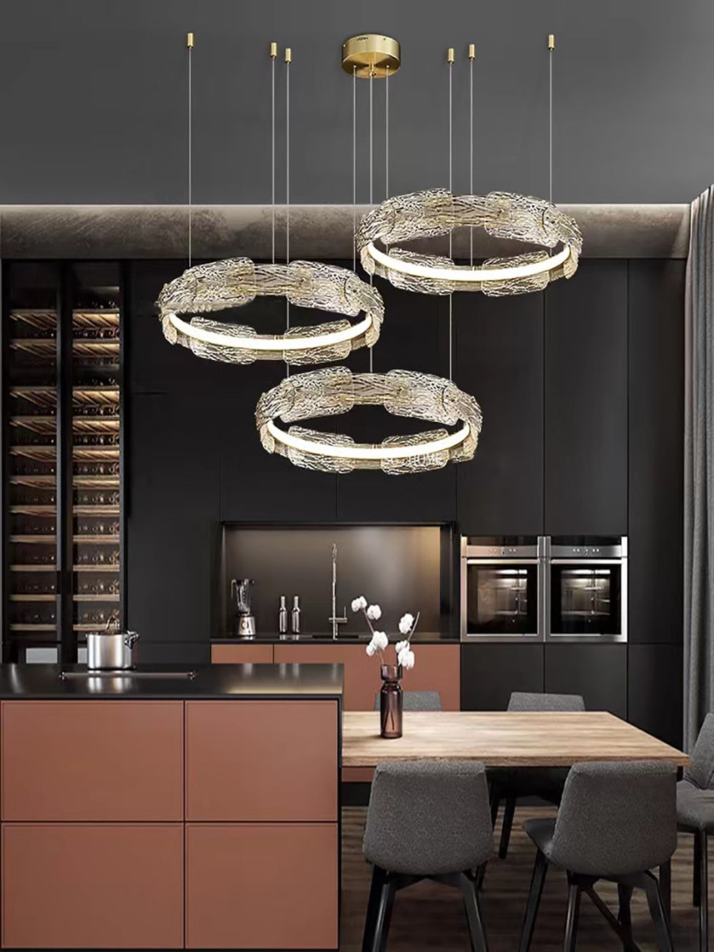 Olga Rounded Crystal Chandelier