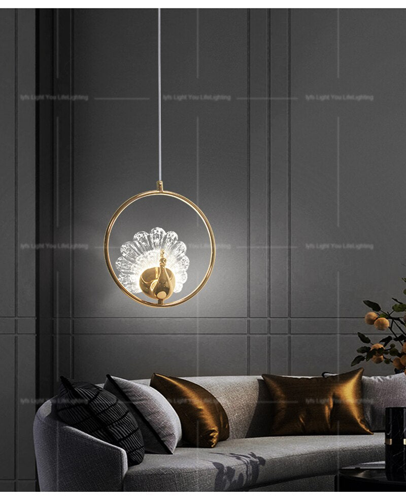 Lyf Peacock Lustre Pendant Light
