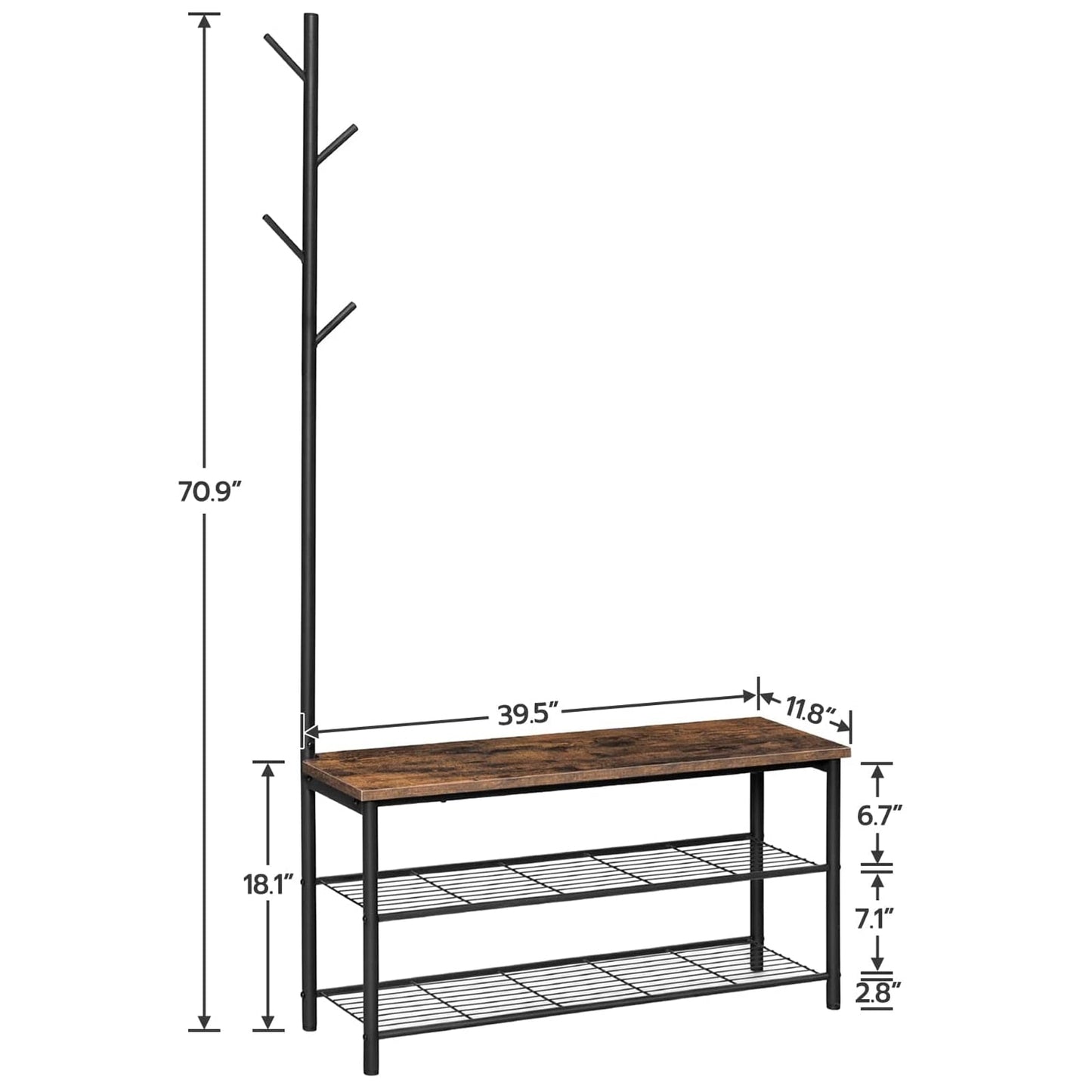 Orjan - Shoe Rack Bench Shoe Rack for Entryway