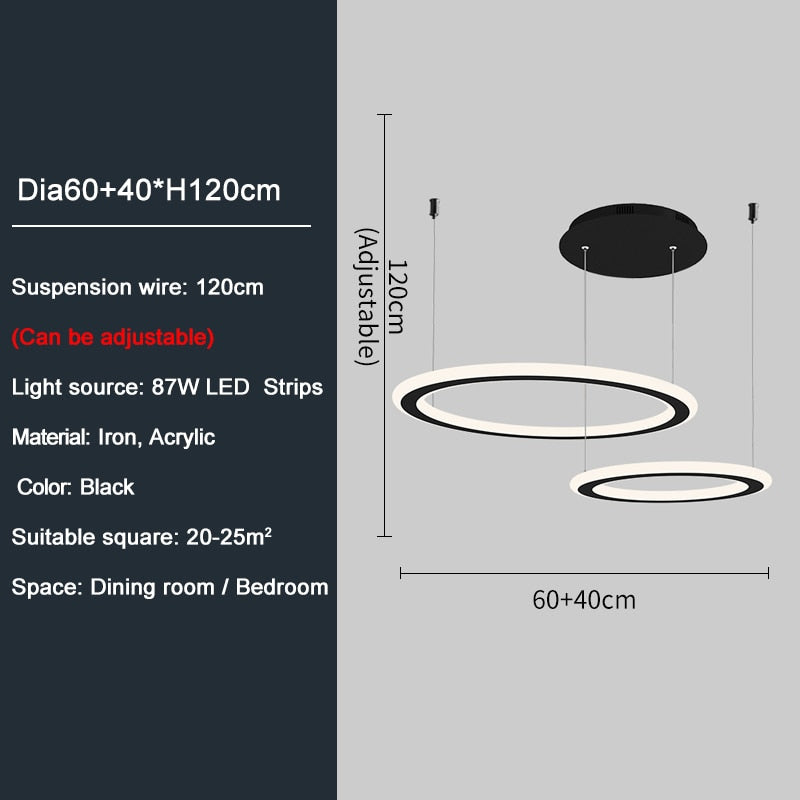 Ylk Ring Design LED Chandelier