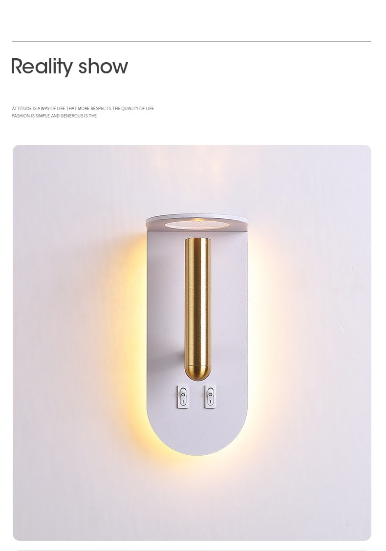 Win Nordic Flame Effect Wall Light