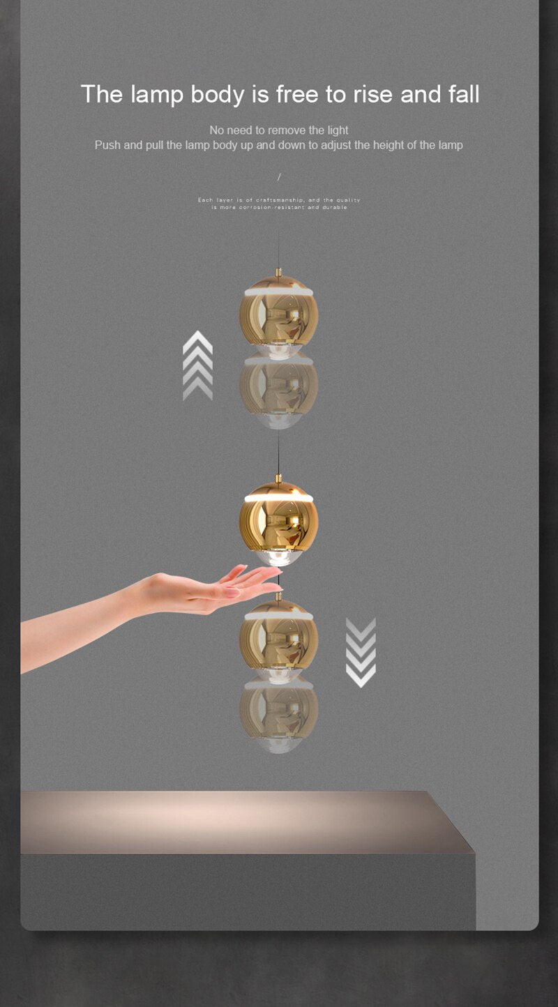 LYF Darla Golden Modern LED Pendant Lights