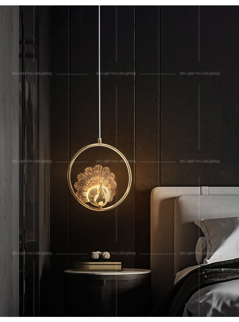 Lyf Peacock Lustre Pendant Light