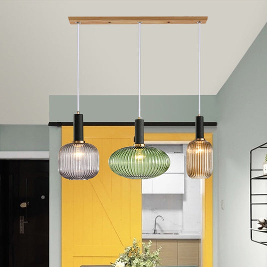 Wad Nordic Colorful Glass Pendant Light
