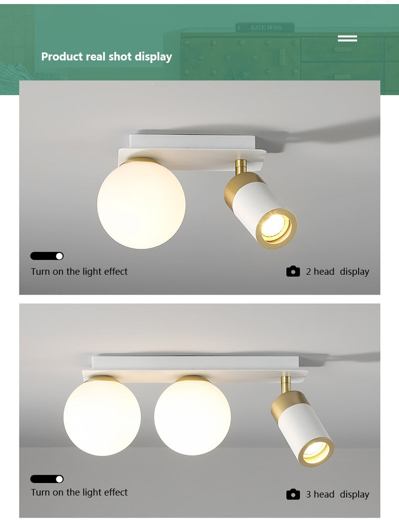 Wad Nordic Modern Glass Ball Lamp