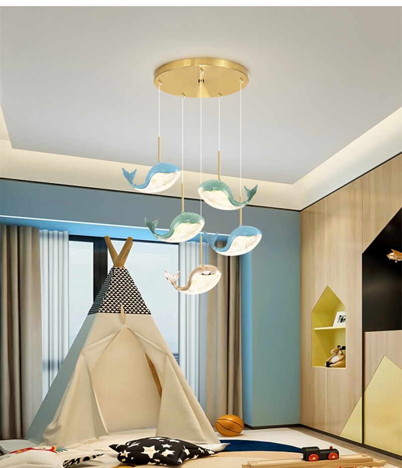 BAN Whale Modern LED Pendant Light