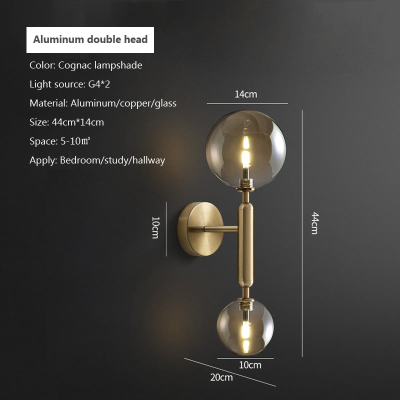 Wad Nordic Glass Balcony Light