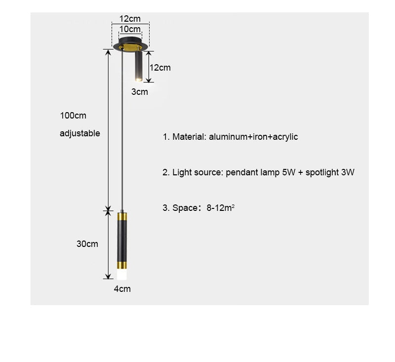 BAN Nordic LED Wall/Pendant lamp spotlight indoor lighting home decor