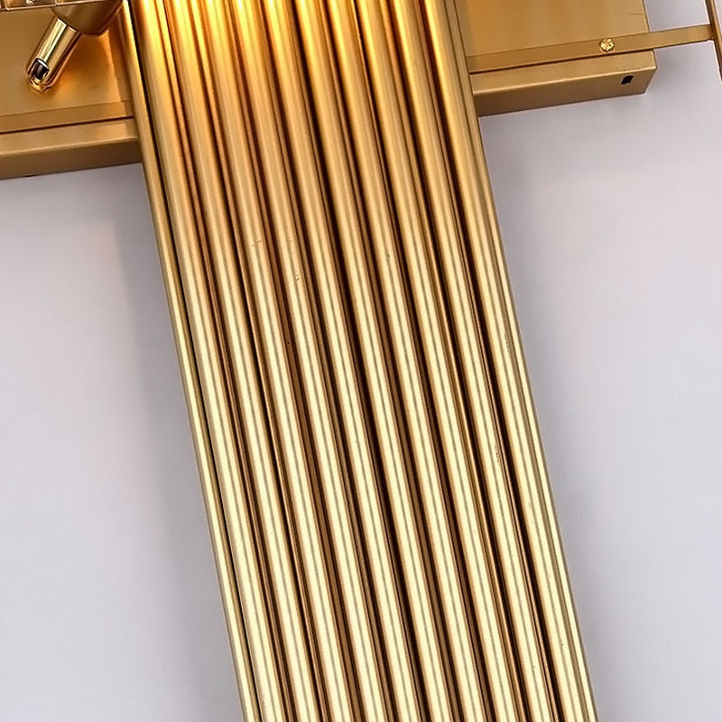 Ylk Black/Gold Crystal Wall Lamp