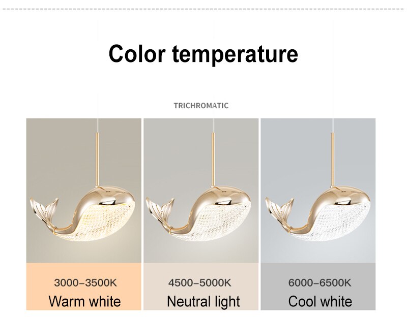 BAN Whale Modern LED Pendant Light