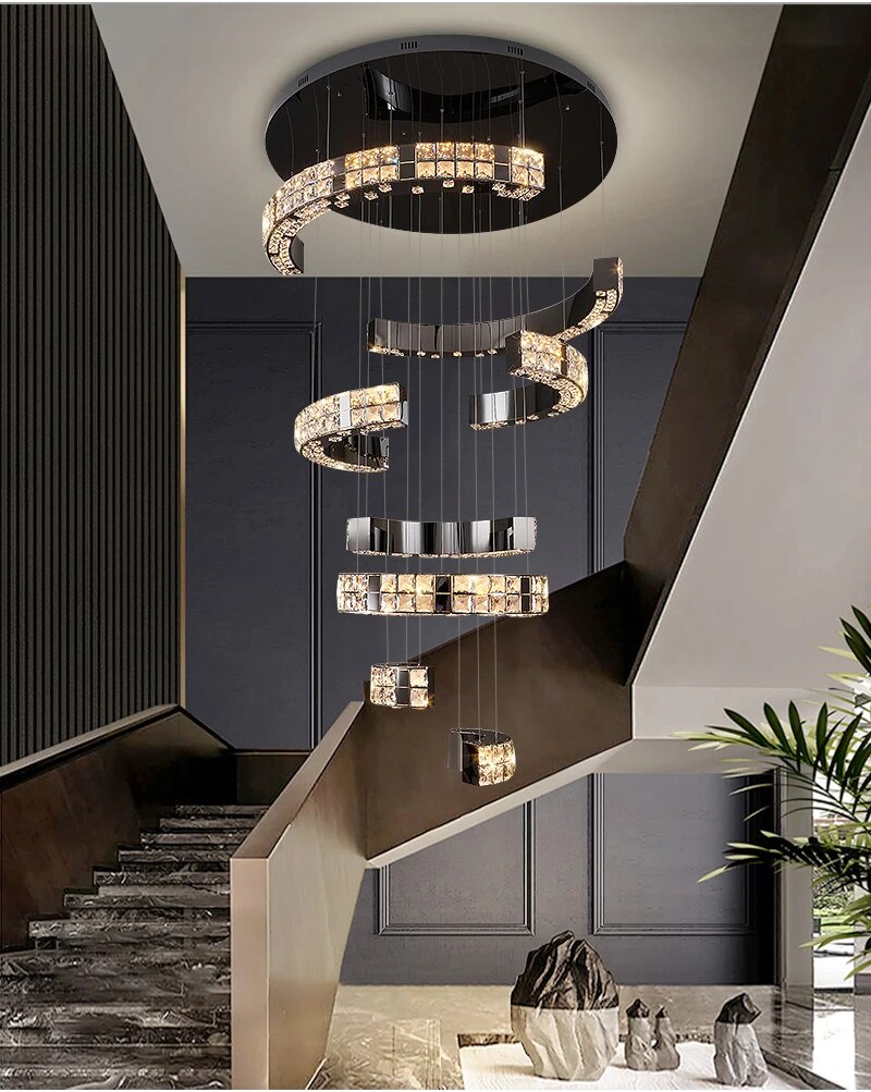 Ylk Memen Luxury Staircase Chandelier
