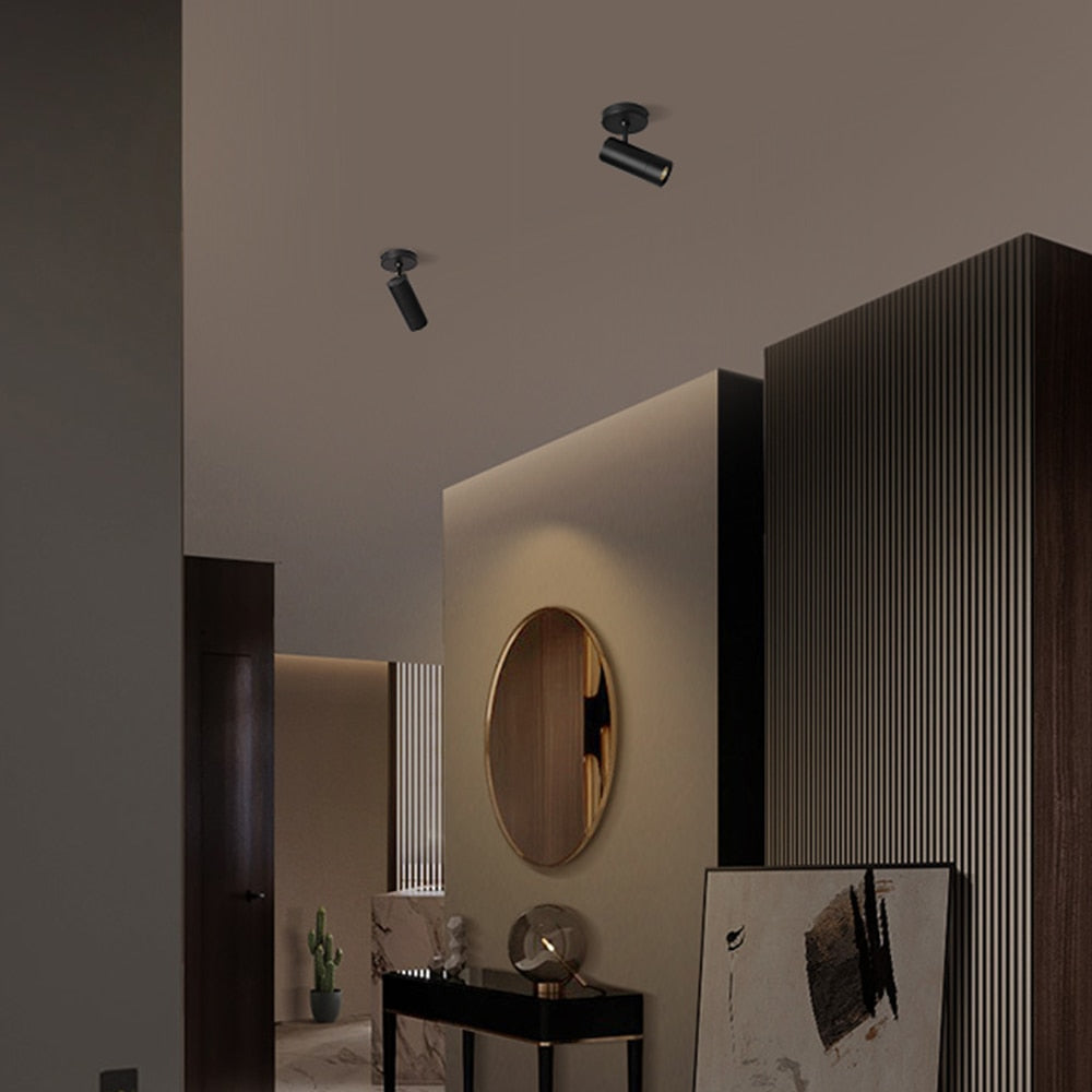 AiS Ceiling/Wall Spotlight Adjustable 360° Dimmable GU10 Replaceable Bulb