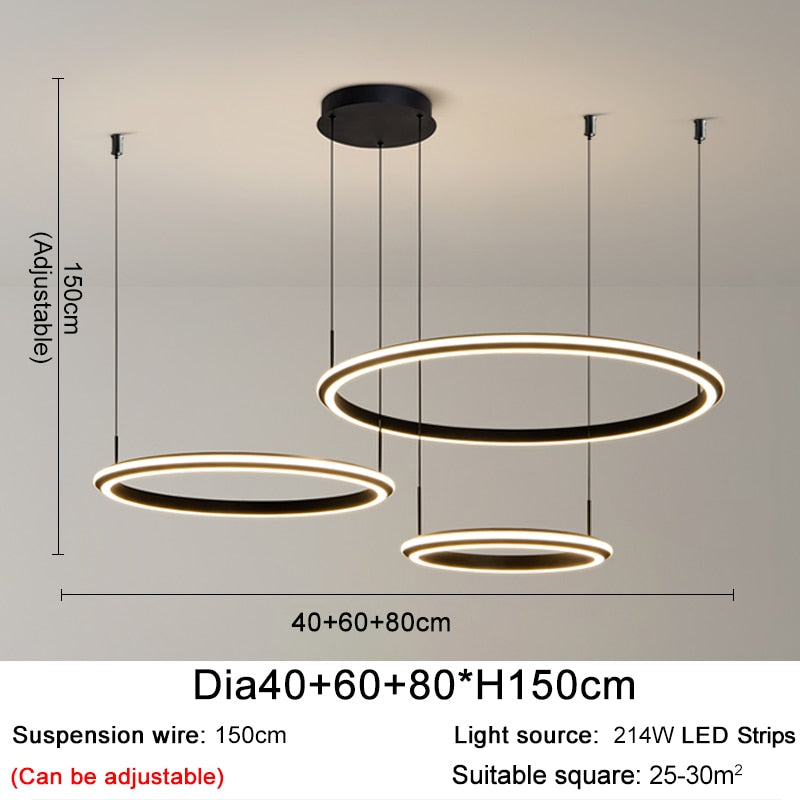 Ylk Ring Luxury LED Chandelier
