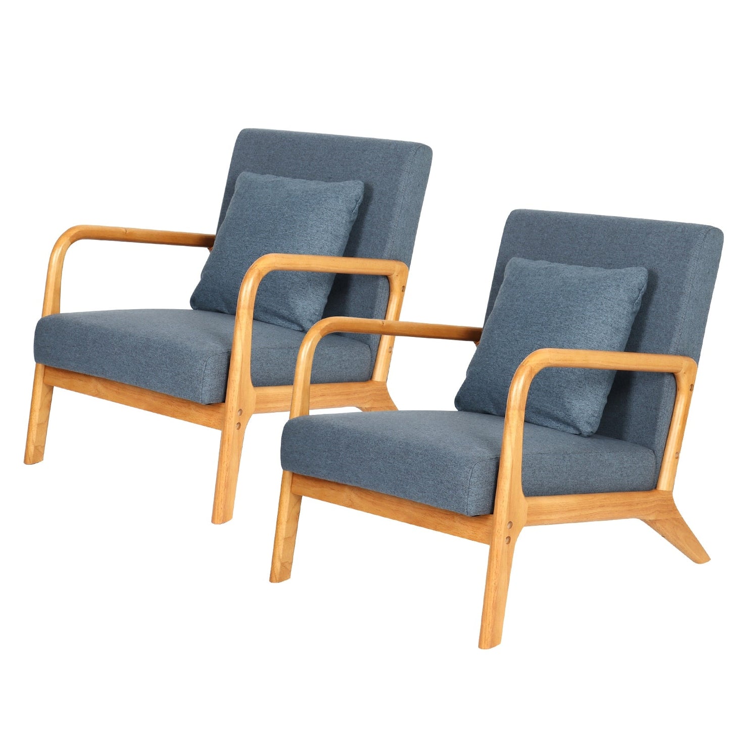 Maren - Living Room Accent Chairs Bedroom Chair Reading Armchair Indoor Wooden Chairs Reading Chair