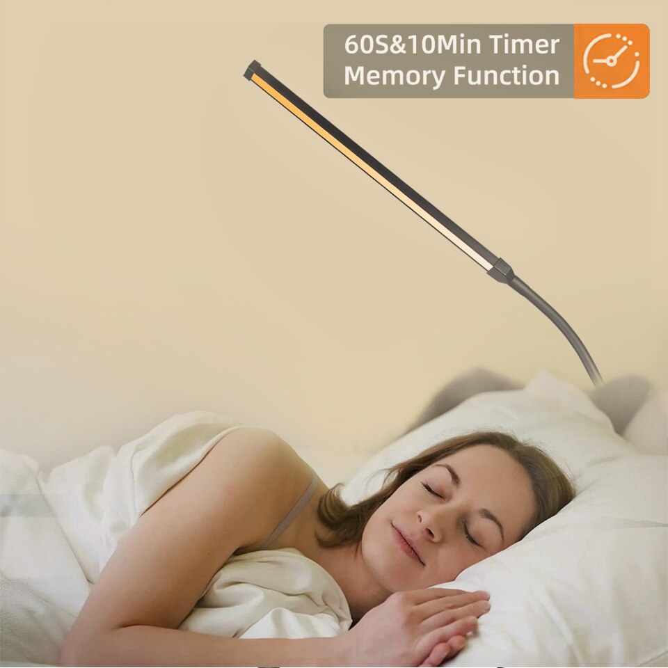 AiS Dimmable Floor Lamp 12W Timer Memory Function Gooseneck Adjust Touch