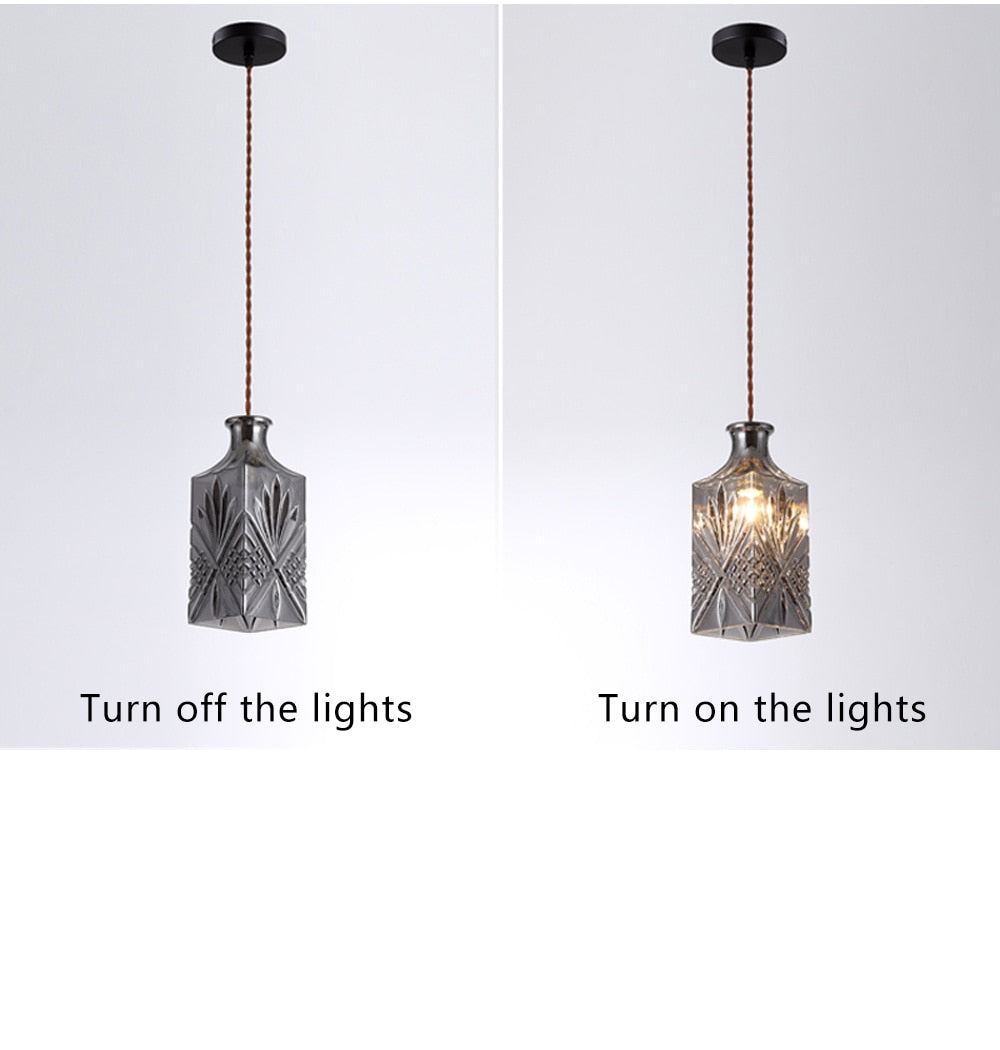 HEN Aegea Retro Glass Lampshade Pendant Lights