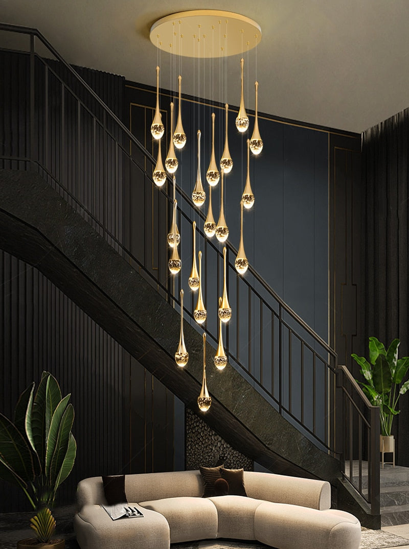 Ylk Water-Drop LED Chandelier